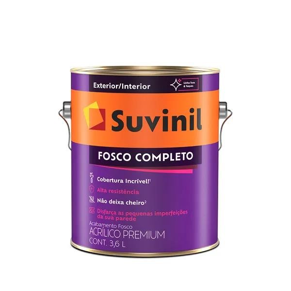 TINTA ACRILICA BRANCO FOSCO COMPLETO 3,6LT - SUVINIL