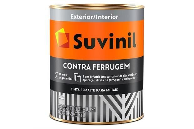 ESMALTE CONTRA FERRUGEM CINZA MEDIO 900ML - SUVINIL