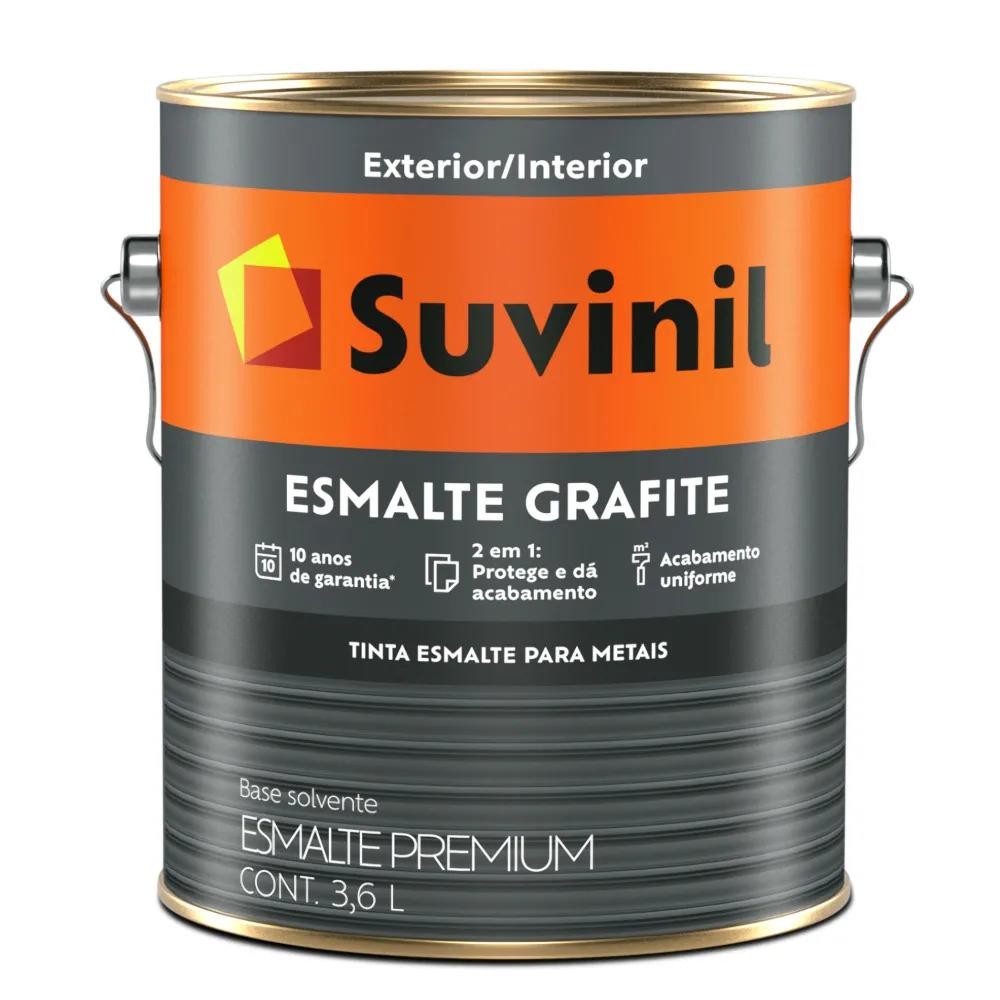 ESMALTE SINTETICO GRAFITE CLARO FOSCO 3,6LT - SUVINIL
