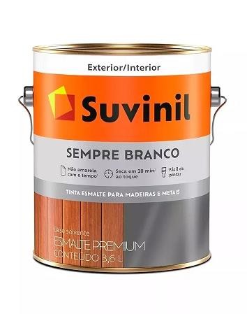 ESMALTE SEMPRE BRANCO FOSCO 3,6LT - SUVINIL