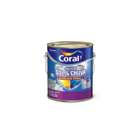 TINTA ACRILICA BRANCO SOL E CHUVA 3,6LT - CORAL