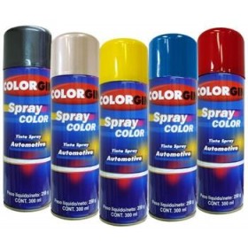 TINTA SPRAY PRATA LUNAR METALICO AUTOMOTIVO 300ML - COLORGIN