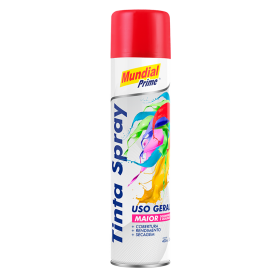 TINTA SPRAY VERMELHO USO GERAL 400ML - MUNDIAL