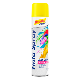 TINTA SPRAY AMARELO USO GERAL 400ML - MUNDIAL