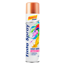TINTA SPRAY COBRE USO GERAL 400ML - MUNDIAL