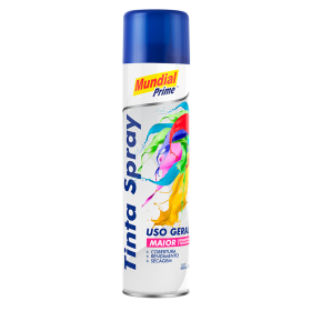 TINTA SPRAY AZUL ESCURO USO GERAL 400ML - MUNDIAL