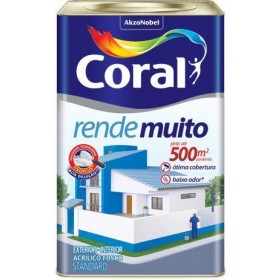 TINTA ACRILICA BRANCO RENDE MUITO 18LT - CORAL