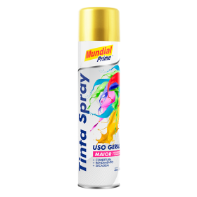 TINTA SPRAY DOURADO USO GERAL 400ML - MUNDIAL