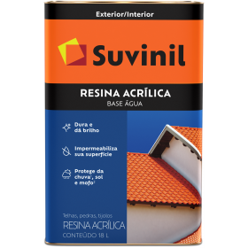 RESINA ACRILICA BASE AGUA INCOLOR 18LT - SUVINIL