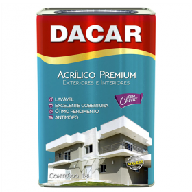 TINTA ACRILICA MEDITERRANEO PREMIUM 18LT - DACAR
