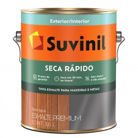 ESMALTE BASE AGUA BRANCO BRILHANTE 3,6LT - SUVINIL