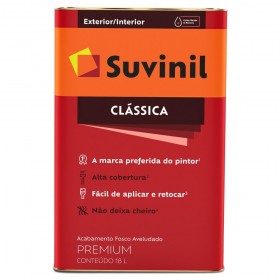 TINTA LATEX VERMELHO CARDINAL CLASSICA 18LT - SUVINIL