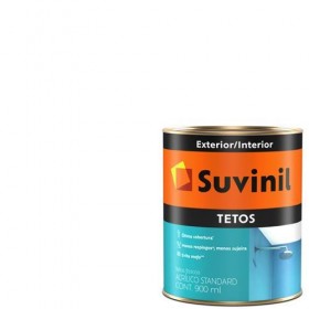 TINTA ACRILICA TETOS BRANCO FOSCO 900ML - SUVINIL
