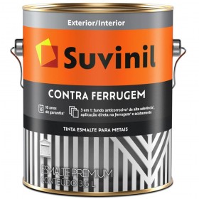 ESMALTE CONTRA FERRUGEM CINZA ESCURO 3,6LT - SUVINIL
