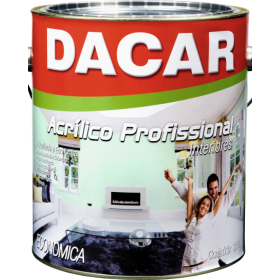 TINTA ACRILICA BRANCO FOSCO ECONOMICA 3,6LT - DACAR