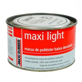 MASSA POLIESTER MAXI LIGHT 900 ML MAXI RUBBER