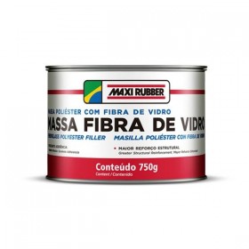 MASSA POLIESTER FIBRA DE VIDRO  750GR MAXI RUBBER