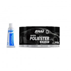 MASSA POLIESTER SILVER 900GR  RHAI