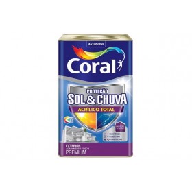 TINTA ACRILICO BRANCO SOL E CHUVA 18LT - CORAL